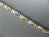 ESTATE 3.0CT DIAMOND 18KT WHITE & YELLOW GOLD 3D CLASSIC CHANNEL TENNIS BRACELET