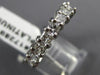 ESTATE 3.40CT PRINCESS DIAMOND PLATINUM GOLD 3D ETERNITY ANNIVERSARY RING #17289
