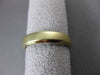 ESTATE 14KT YELLOW GOLD MATTE & SHINY COMFORT FIT WEDDING BAND RING 4.5mm #2344