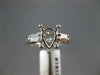 ESTATE .35CT DIAMOND 18KT WHITE GOLD 3D LUCIDA SEMI MOUNT ENGAGEMENT RING #18134