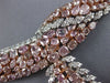 ESTATE EXTRA LARGE 51.11CT WHITE & PINK DIAMOND 18KT WHITE & ROSE GOLD NECKLACE