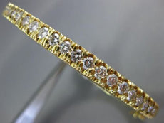ANTIQUE 3.60CT ROUND CUT DIAMOND 18KT YELLOW GOLD CLASSIC BANGLE BRACELET #1852