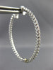 1.36CT DIAMOND 14KT WHITE GOLD 3D INSIDE OUT LUCIDA OVAL HOOP EARRINGS #MILANO
