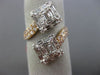 LARGE 1.49CT MARQUISE & PRINCESS DIAMOND 18KT WHITE & ROSE GOLD CRISS CROSS RING