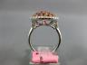 ESTATE WIDE .99CT WHITE & PINK DIAMOND 18KT WHITE & ROSE GOLD CIRCULAR FUN RING