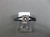 ESTATE .73CT DIAMOND & AAA SAPPHIRE 14KT WHITE GOLD 3D FILIGREE ENGAGEMENT RING
