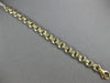 ESTATE 14KT WHITE & YELLOW GOLD 3D ITALIAN HANDCRAFTED CIRCULAR BRACELET #22721