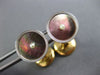 ANTIQUE LARGE AAA MOTHER OF PEARL & PEARL PLATINUM 14KT YELLOW GOLD CUFFLINK SET