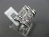 ESTATE WIDE 1.0CT ROUND & BAGUETTE DIAMOND 14KT WHITE GOLD 3D UMBRELLA LOVE RING