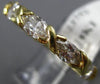 ESTATE 2.10CT MARQUISE CUT DIAMOND 18K YELLOW GOLD 3D CLASSIC X LOVE RING #23752