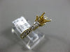 ESTATE .58CT DIAMOND 14K YELLOW GOLD 3D OPEN FILIGREE SEMI MOUNT ENGAGEMENT RING