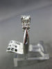 ESTATE .65CT DIAMOND 14KT WHITE GOLD 3D CLASSIC FLOWER ENGAGEMENT RING #21263