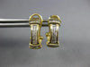 .50CT DIAMOND 14KT YELLOW GOLD 3D PRINCESS & BAGUETTE UMBRELLA HANGING EARRINGS