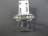 ESTATE WIDE .55CT ROUND DIAMOND 14KT WHITE GOLD "V" SHAPE ANNIVERSARY RING #1943