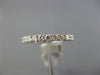 ESTATE .50CT DIAMOND 18K WHITE GOLD 3D CLASSIC SEMI ETERNITY ANNIVERSARY RING