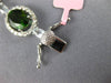 ESTATE EXTRA LARGE 21.40CT DIAMOND & AAA GREEN GARNET 18K WHITE GOLD 3D BRACELET
