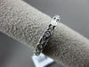 ANTIQUE .15CT DIAMOND 14K WHITE GOLD 7 STONE ETOILE OPEN FILIGREE WEDDING RING