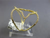 ESTATE WIDE .29CT DIAMOND 18K YELLOW GOLD CLASSIC STAR FLOWER INFINITY LOVE RING