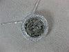 ESTATE .20CT DIAMOND 14KT WHITE GOLD 3D ROUND SHEMA YISRAEL FLOATING PENDANT