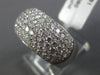 WIDE 1.81CT DIAMOND 18KT WHITE GOLD 3D MICRO PAVE SEMI ETERNIT ANNIVERSARY RING