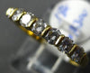 ESTATE .50CT ROUND DIAMOND 18K YELLOW GOLD SEVEN STONE CHANNEL ANNIVERSARY RING