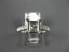 ESTATE .40CT DIAMOND 14KT WHITE GOLD 3D LUCIDA SEMI MOUNT ENGAGEMENT RING #16658