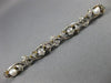 ANTIQUE 1.0CT OLD MINE DIAMOND & PEARL 14K WHITE GOLD FLOWER PIN BROOCH #19162