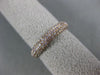 ESTATE .80CT PINK DIAMOND 18KT ROSE GOLD PAVE CLASSIC ETERNITY ANNIVERSARY RING