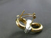 ESTATE LARGE .92CT DIAMOND 14KT TWO TONE GOLD OVAL LOVE KNOT CLIP ON EARRINGS