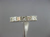 ESTATE 3.05CT PRINCESS DIAMOND 14KT WHITE GOLD ETERNITY WEDDING ANNIVERSARY RING