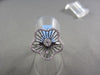 ESTATE WIDE FLOWER 14KT WHITE AND BLACK GOLD .50CT DIAMOND RING AMAZING!!!!!!!!!