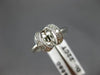ESTATE .22CT DIAMOND 14KT WHITE GOLD TENSION SEMI MOUNT ENGAGEMENT RING #12118