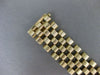 ESTATE WIDE & LONG 14KT YELLOW GOLD 3D HANDCRAFTED ITALIAN PANTHER BRACELET