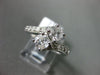 ESTATE LARGE 1.50CT ROUND DIAMOND 14KT WHITE GOLD 2 STONE CRISS CROSS LOVE RING