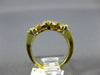 ANTIQUE WIDE .94CT MARQUISE & ROUND DIAMOND 18KT YELLOW GOLD  FLORAL RING #1908