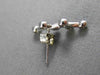 ESTATE .26CT DIAMOND 14KT WHITE GOLD 3D CLASSIC LEAF BRANCH ETOILE STUD EARRINGS