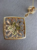 ESTATE LARGE 1.43CT MULTI COLOR FANCY DIAMOND 18K ROSE GOLD 3D FLOWER PENDANT