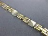 ESTATE 14KT WHITE & YELLOW GOLD 3D OVAL & SQUARE LINK LOVE BRACELET #23327