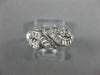 ESTATE .60CT DIAMOND 14KT WHITE GOLD 3D CLASSIC SWIRL ANNIVERSARY RING #26569