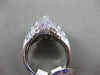 ESTATE WIDE 3.61CT DIAMONDS ROUND & BAGUETTE 18K WHITE GOLD INFINITY X LOVE RING