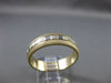 ESTATE 14KT WHITE & YELLOW GOLD 3D DIAMOND CUT WEDDING ANNIVERSARY RING  #24628