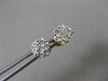 ESTATE WIDE .50CT DIAMOND 14KT YELLOW GOLD 6 PRONG CLUSTER FLOWER STUD EARRINGS