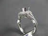 ESTATE LARGE .71CT DIAMOND 14KT WHITE GOLD INFINITY SEMI MOUNT ENGAGEMENT RING