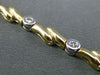 ESTATE .45CT DIAMOND 14KT WHITE & YELLOW GOLD BEZEL ETOILE FANCY TENNIS BRACELET