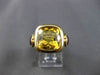 ESTATE 9.26CT AAA RUBY & AAA CITRINE 14KT YELLOW GOLD SQUARE HEART FUN RING