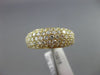 ESTATE 1.53CT DIAMOND 18KT YELLOW GOLD 3D SEMI ETERNITY WEDDING ANNIVERSARY RING