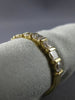 ESTATE .80CT ROUND & PRINCESS DIAMOND 14KT YELLOW GOLD 3D ANNIVERSARY RING #9493