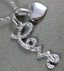 ESTATE .05CT ROUND DIAMOND 14K WHITE GOLD 3D CLASSIC HEART LOVE FLOATING PENDANT