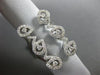 ESTATE LARGE .92CT DIAMOND 18KT WHITE GOLD 3D MULTI PEAR SHAPED ZIG ZAG FUN RING
