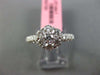 ESTATE 1.15CT ROUND PRINCESS DIAMOND 18KT WHITE GOLD CLUSTER FLOWER FUN RING F/G